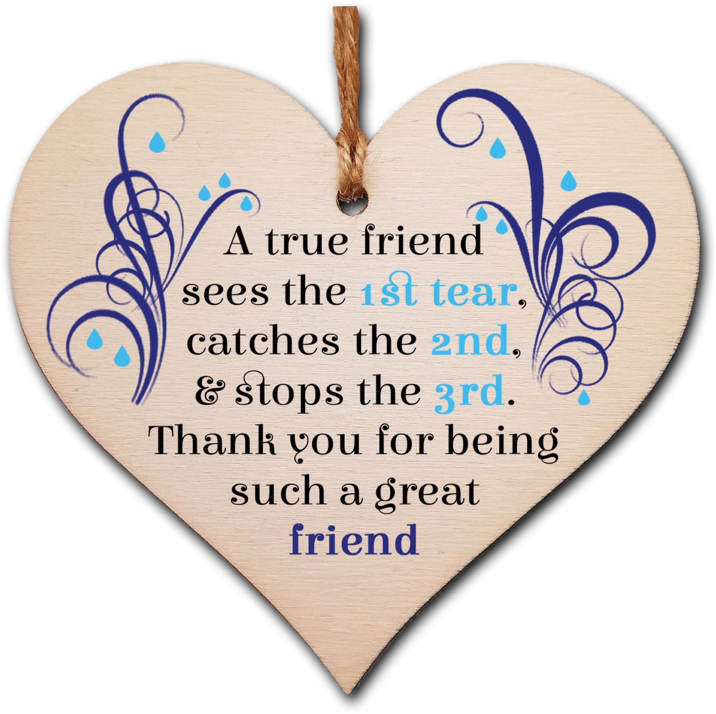 Best Friendship Gifts for Women Wooden Hearts Plaques Hanging