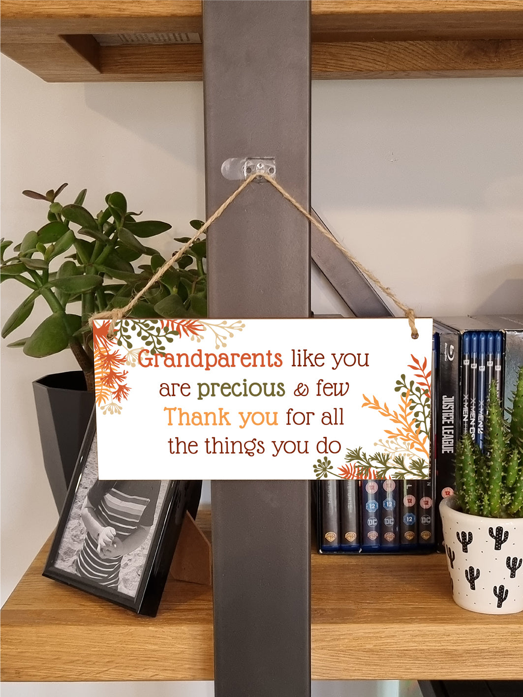 Handmade Wooden Hanging Wall Plaque Grandparents Like You Precious Few Thank You Decorative Gift Grandparents