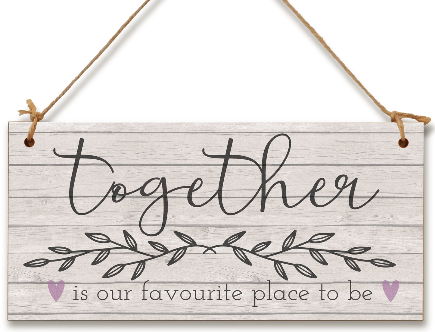 Together Favourite Place To Be Decorative Rustic Handmade Wooden Plaque Home Décor Hanging Sign Family Kitchen Gift